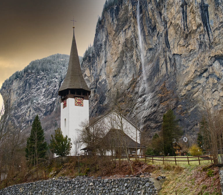 Church in Lauterbrunnen - Ken Ritley
